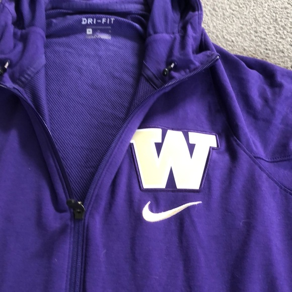 MENS NIKE ZIP UP JACKET. WASHINGTON BASKETBALL. Medium - Picture 3 of 6